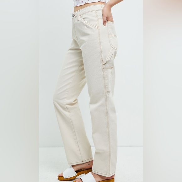 Dickies Women's Denim Cargo Cream Jeans 7 28 - Picture 10 of 16